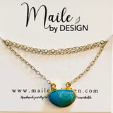 Turquoise Double-Bail Necklace