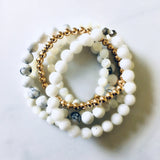 Gemstone Bracelets (Summer Whites)