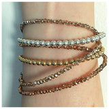 Crystal Rondelle Bracelets