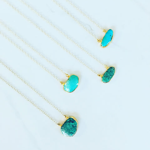 Turquoise Double-Bail Necklace